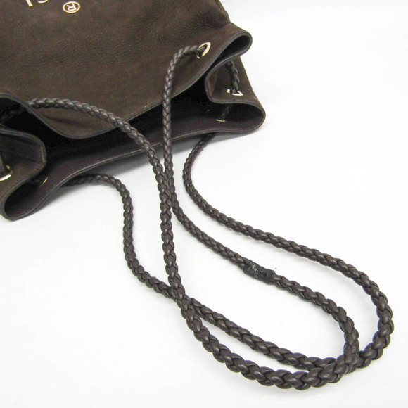 Gucci 419689 Women's Leather Tote Bag Dark Brown - Picture 12 of 15